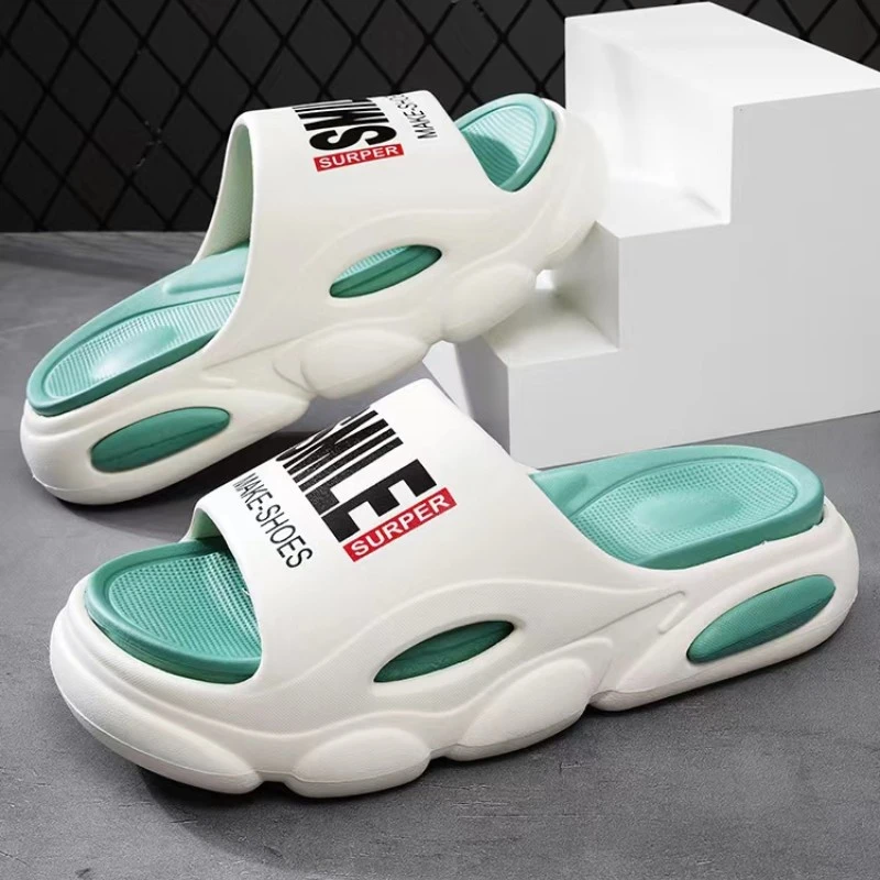 潮牌拖鞋男士2024新款夏季外穿运动防滑时尚踩屎感厚底一字拖凉拖