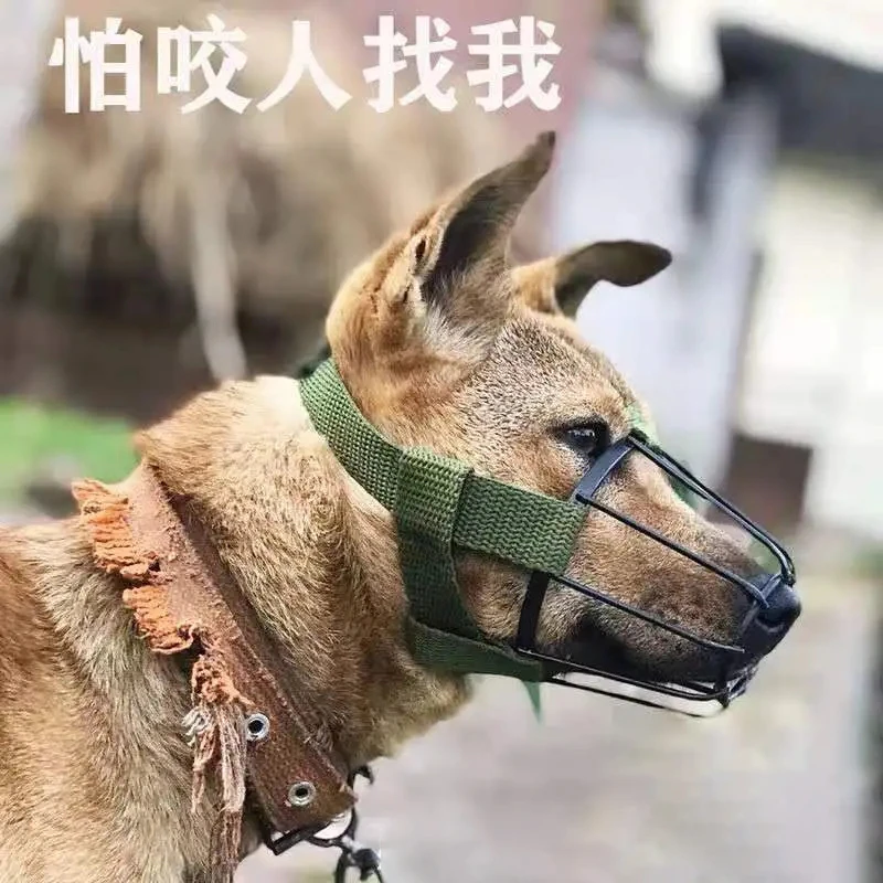 【宠大条】金属铁狗嘴罩嘴笼口罩中小型犬防咬狗嘴套防叫防止咬人透