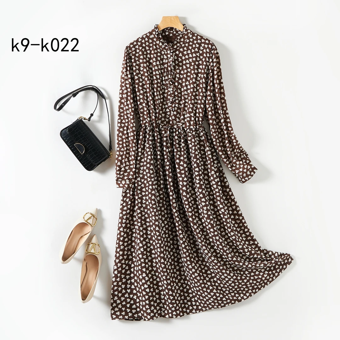 K22【福星高照】气质高雅连衣裙显瘦时尚女士简约百搭