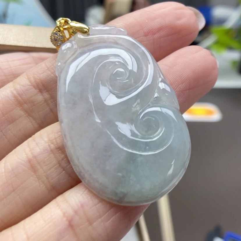 【闪购商品】翡翠颈饰银S925镶嵌84