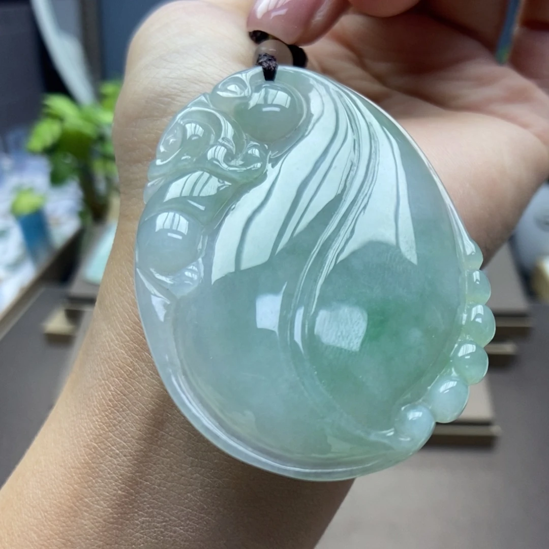 翡翠颈饰未镶嵌吊坠7