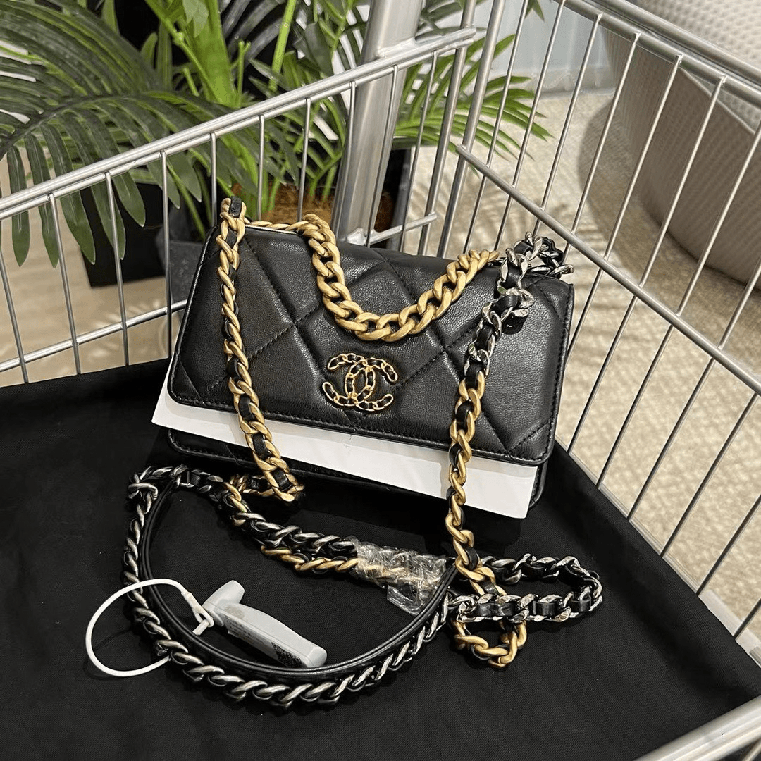 99新 Chanel/香奈儿 香奈儿黑金19bagwoc/7004964