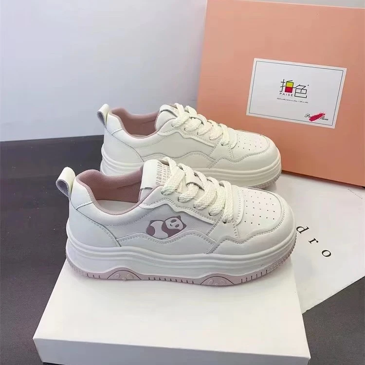 真皮小白鞋全牛皮高品质板鞋增高厚底女鞋