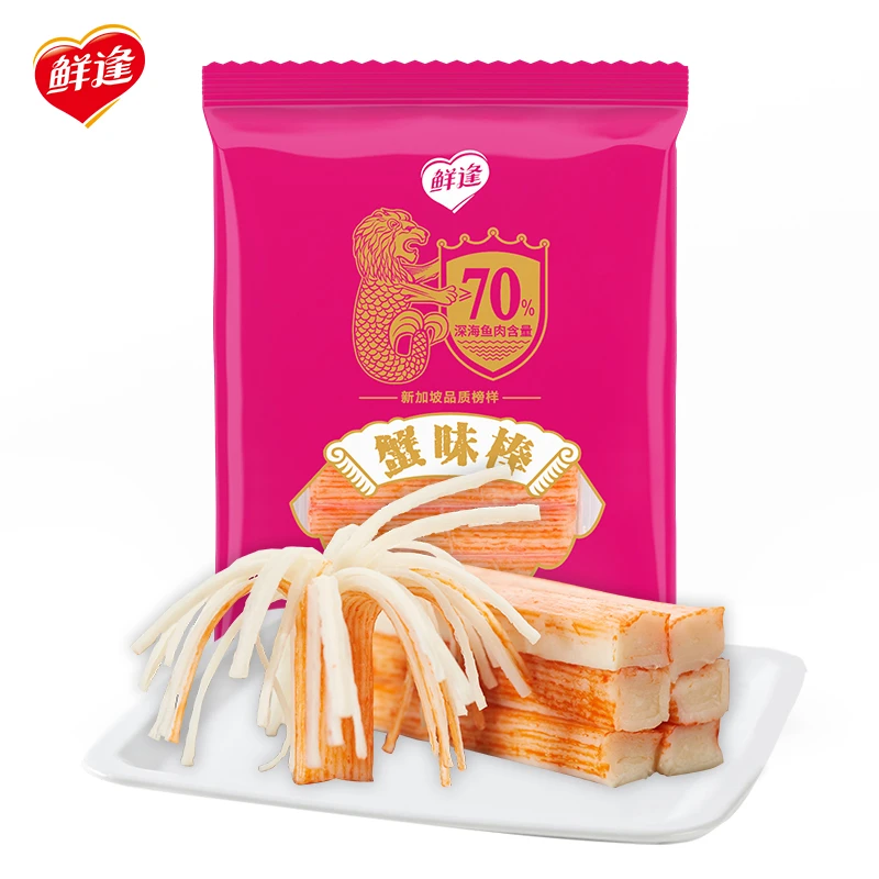 【临期2025年4月】鲜逢蟹味棒180g*6 (70%鳕鱼含量） 撕丝分明 烧烤