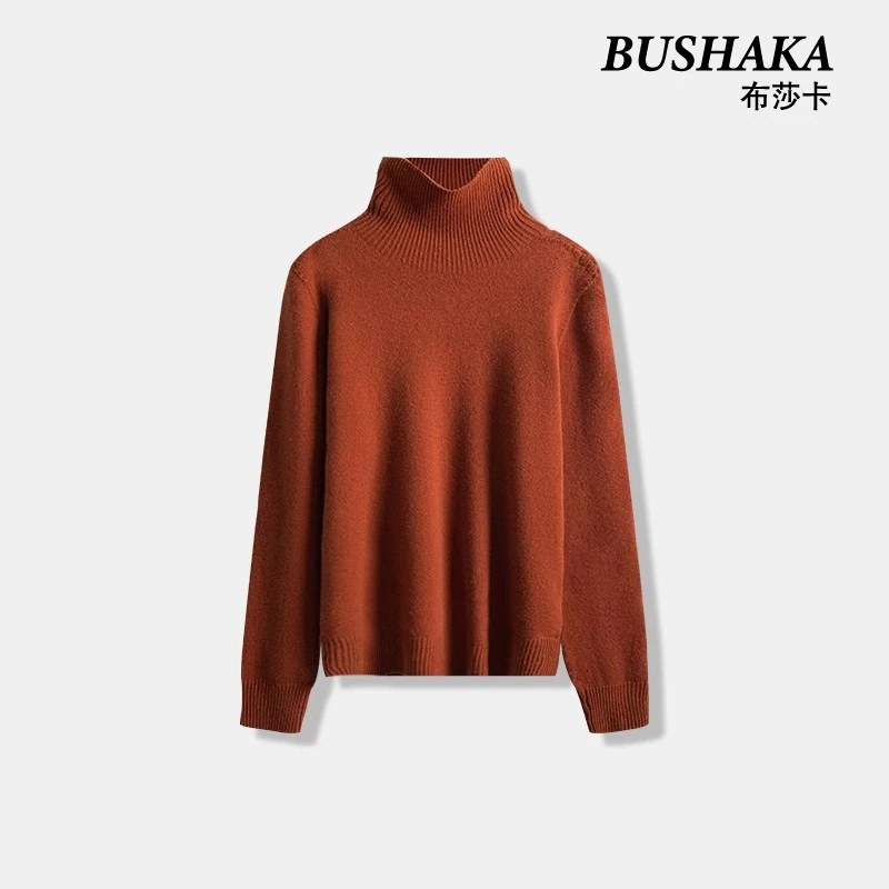 【黎大大】冬季新款高领一体成型百搭羊毛衫