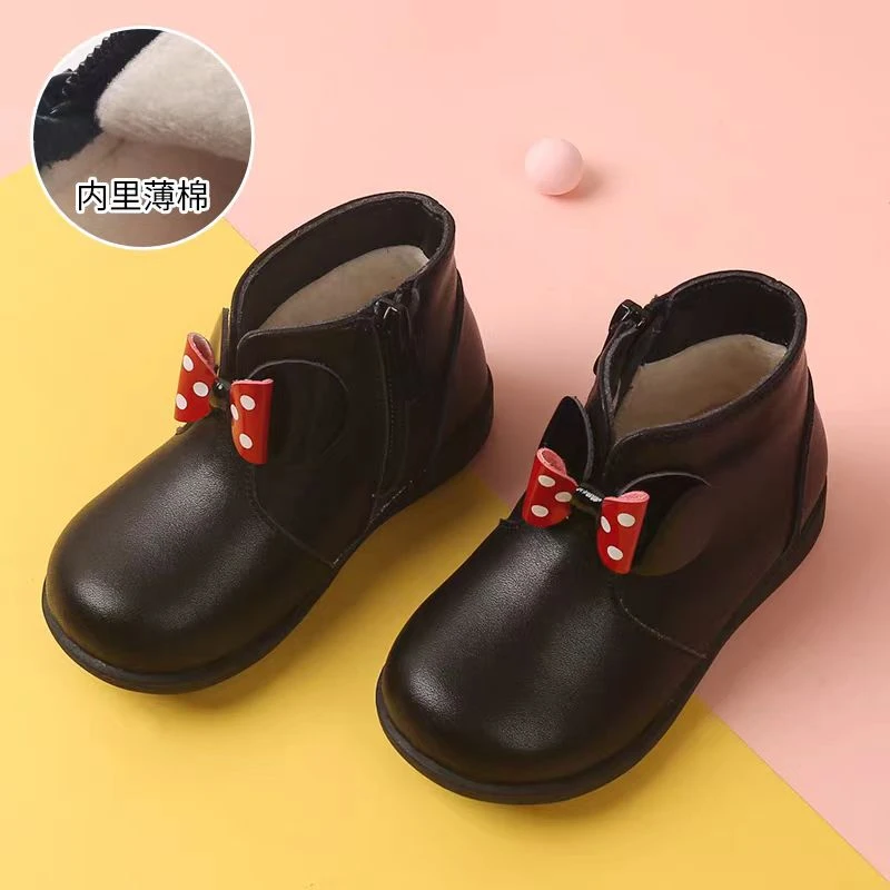 儿童公主鞋运动鞋老爹鞋宝宝软底加绒防滑加厚小童保暖薄棉