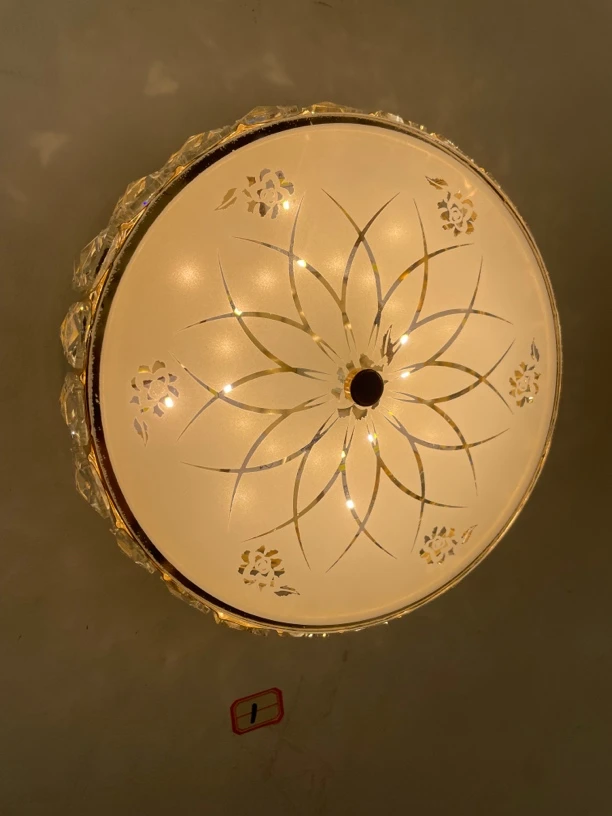 创意led水晶过道灯走廊灯吸顶灯玄关灯门厅灯入户圆 射灯明装灯具