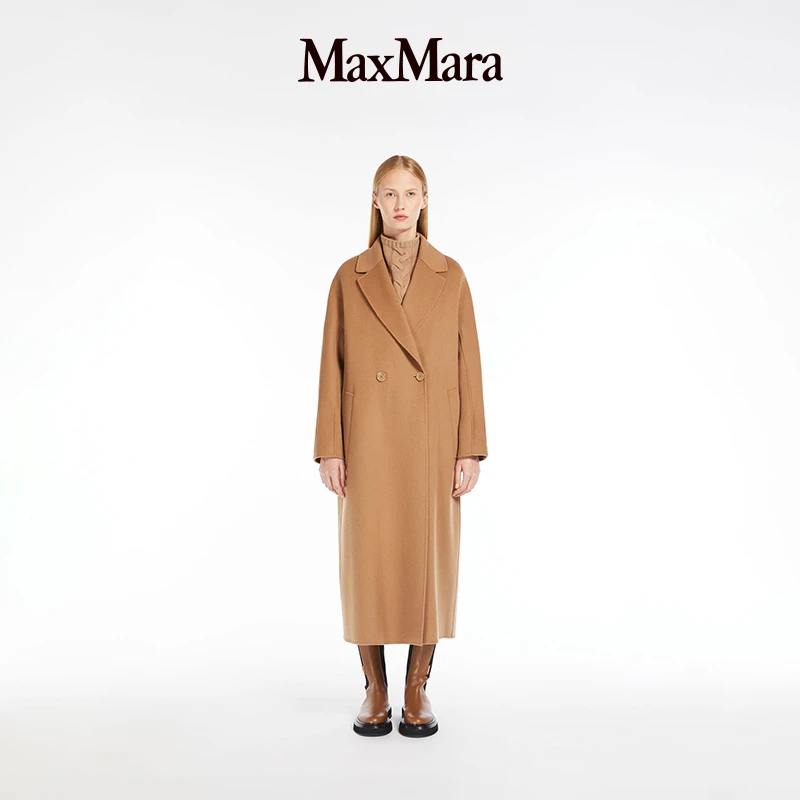 MaxMara 新品女装双面羊毛系带大衣9016123306