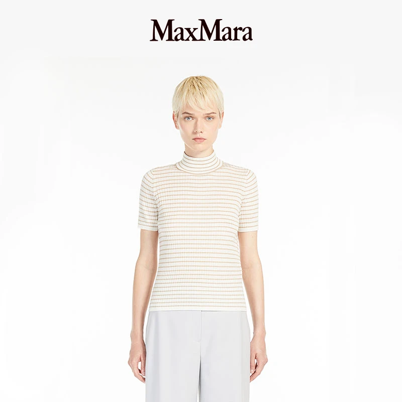 MaxMara 2025早春新品女装紧身高领毛衣6361065106