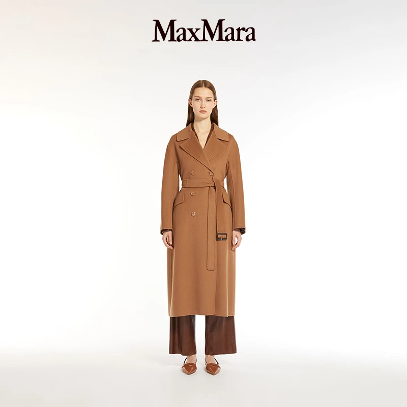 MaxMara 女装绵羊毛系带大衣9011024106