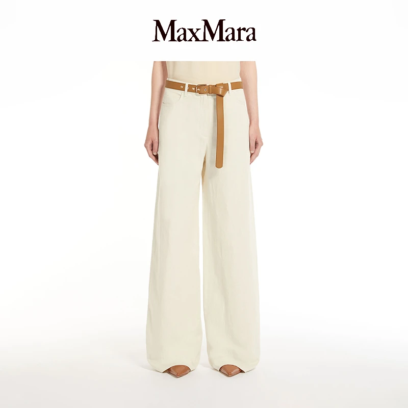MaxMara 女装直筒阔腿长裤6131084106