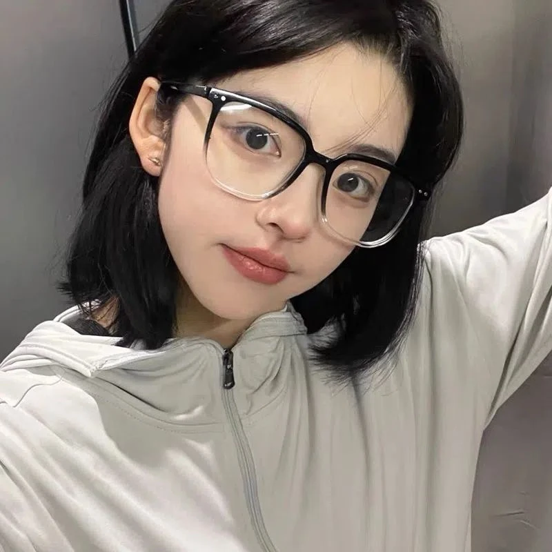 超高回头率！渐变色镜框眼镜可配不同度数近视眼镜素颜平光镜男女