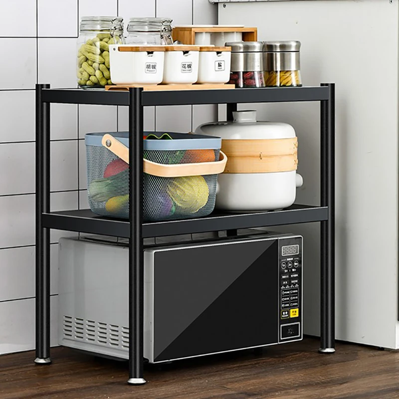 家用落地置物架阳台收纳架多功能厨房用整理架