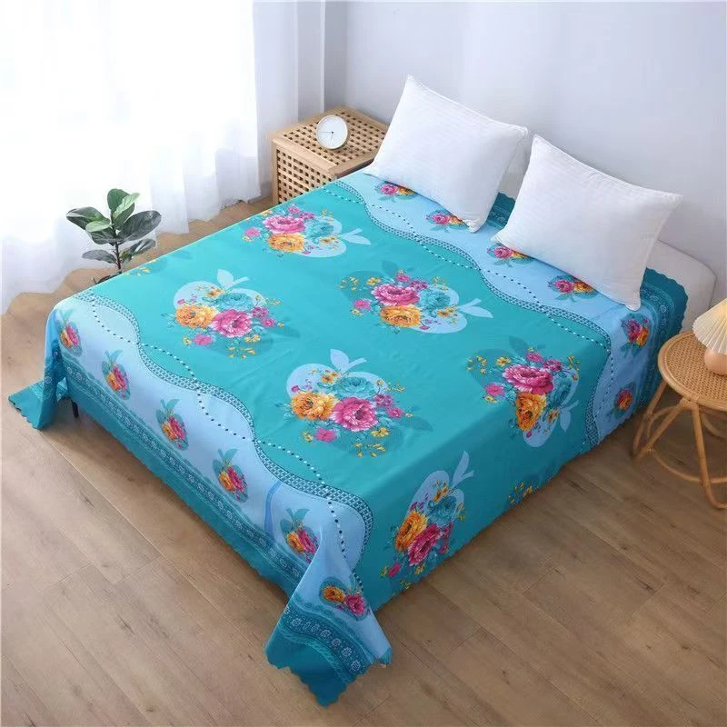 斜纹亲肤磨毛双人床单2*2.25不缩水耐磨舒适H