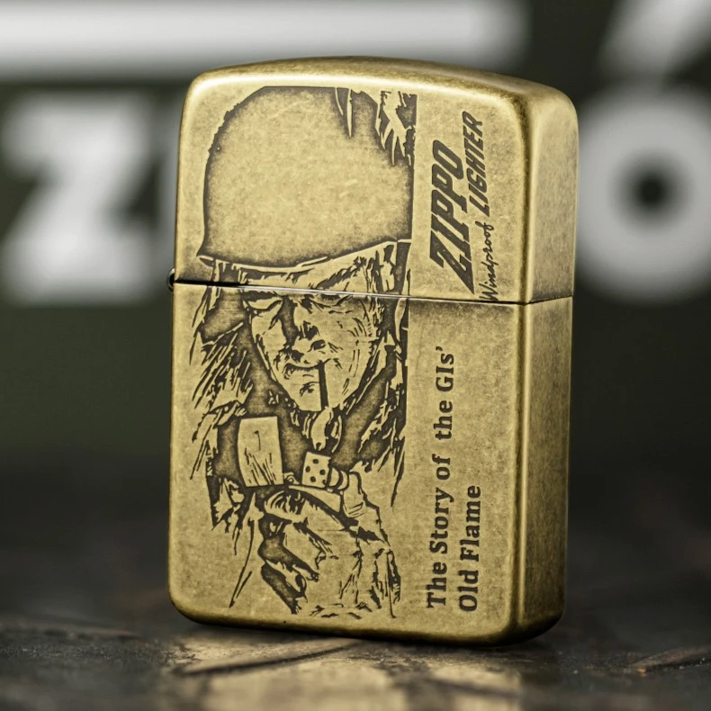 ZIPPO正品原装防风打火机 陆军传奇 ZBT-1-17a  在版在册 41仿古