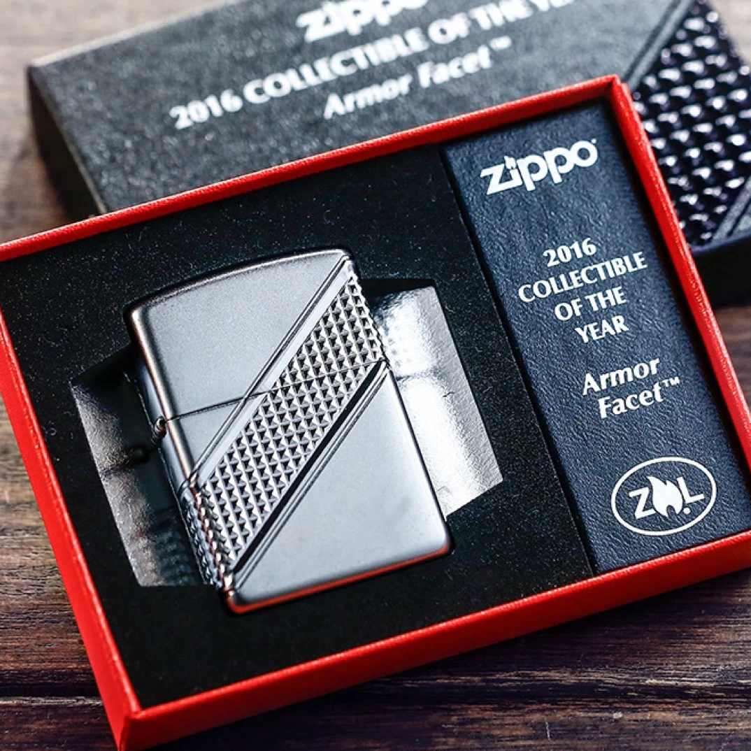 ZIPPO正品打火机 美国原装年度机C16磨砂环绕深雕盔甲限量版中盔