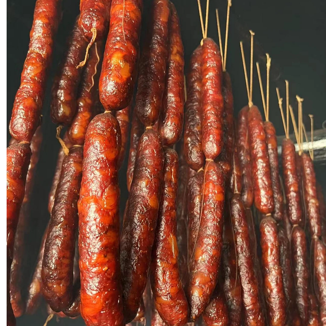 四川地道柏丫烟熏香肠3分肥7分瘦