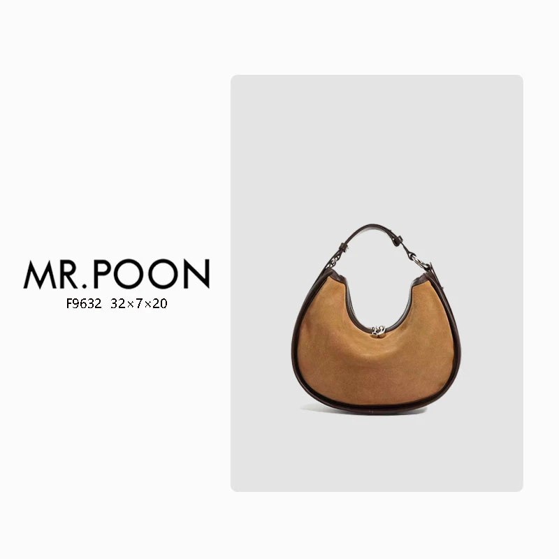 Mr.Poon/潘先生新款冬季斜跨包女士小众单肩包轻奢女包现货