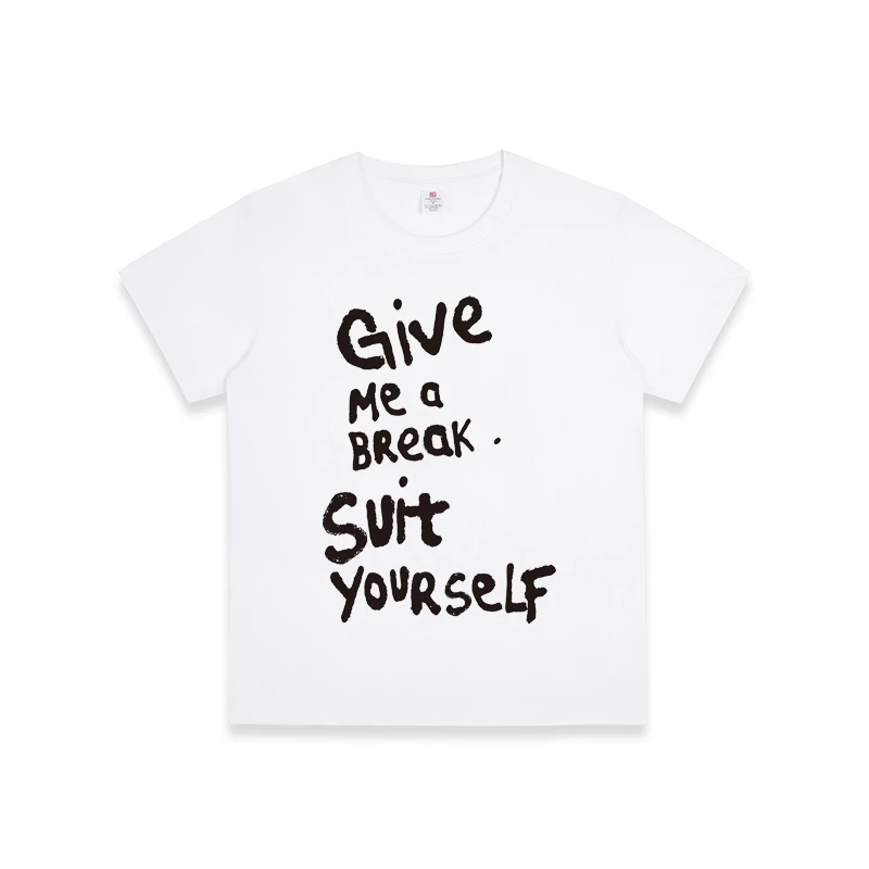 女装短袖T恤圆领男女情侣印花上衣百搭春夏短袖打底