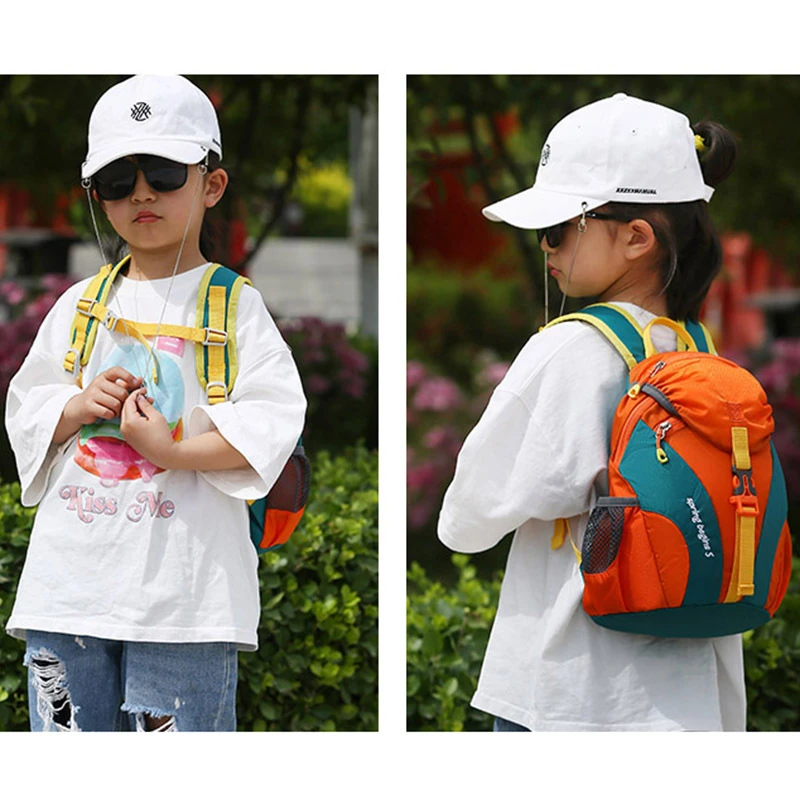 巴拉扣扣户外徒步旅行双肩背包轻便防水3-7岁儿童幼儿园背包学生