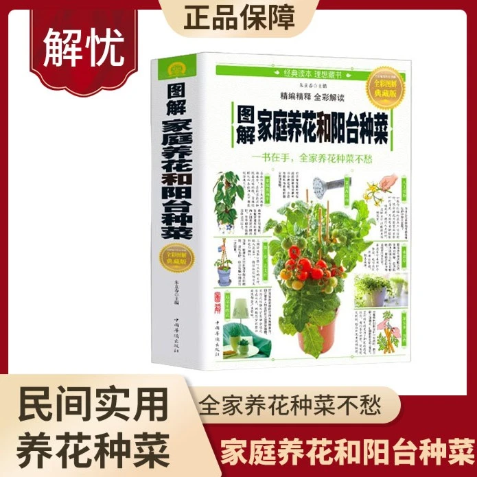 图解家庭养花和阳台种菜四季养花种花养草种菜休闲养花书籍