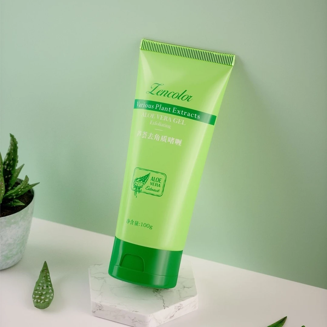 啫喱清洁面部细致柔嫩男女可用【到手2支】正彩芦荟去角质