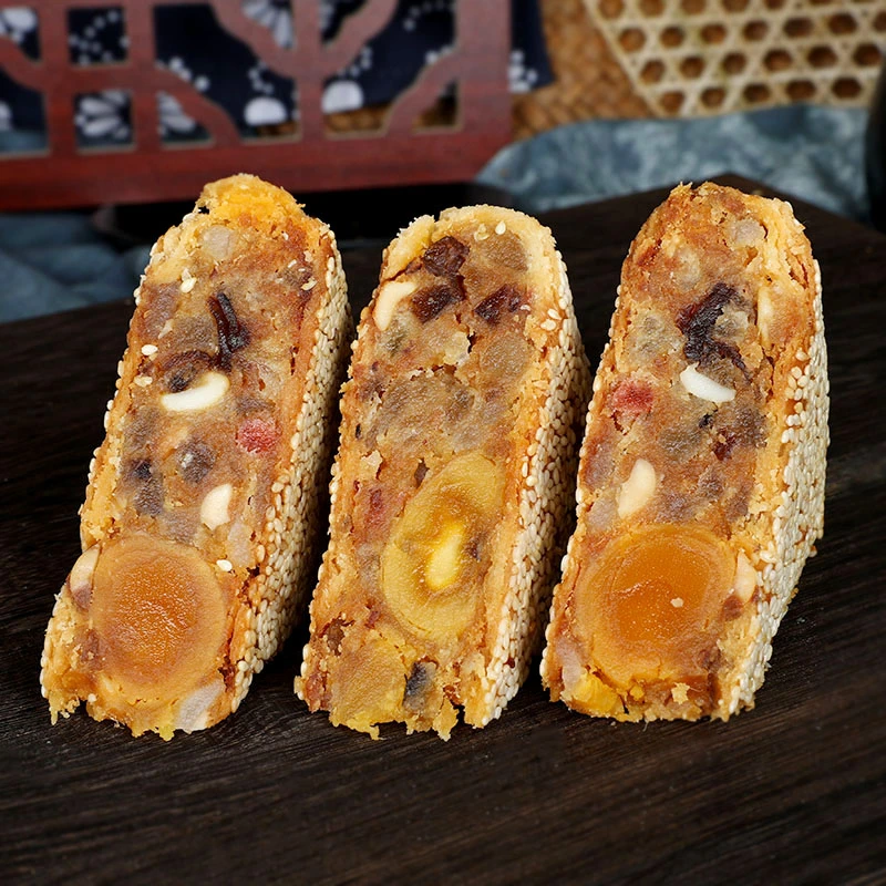 250克温州特产桥墩镇传统手工蛋黄鲜肉五仁大月饼严选（买一送一）