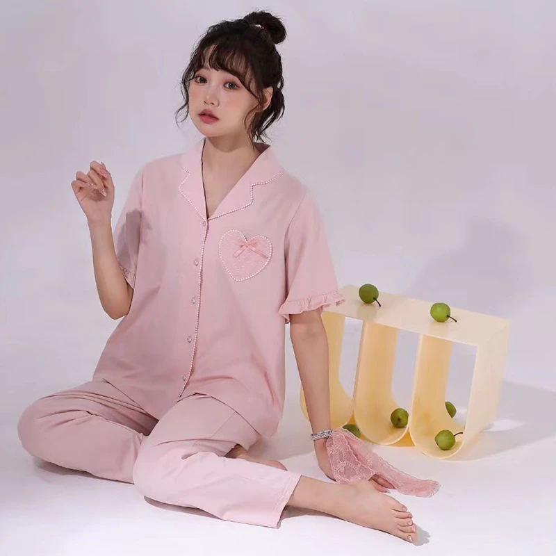 【线下高定品质睡衣】2025夏季新款冰瓷棉凉感舒适家居服套装82186