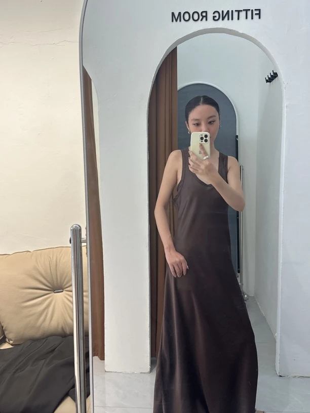 不显肚子高级感连衣裙