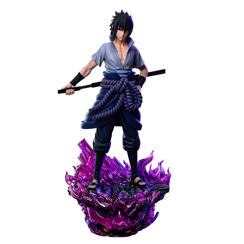 Cw火影忍者手办 门神 宇智波佐助 亮灯 gk模型雕像摆件祖国优质版