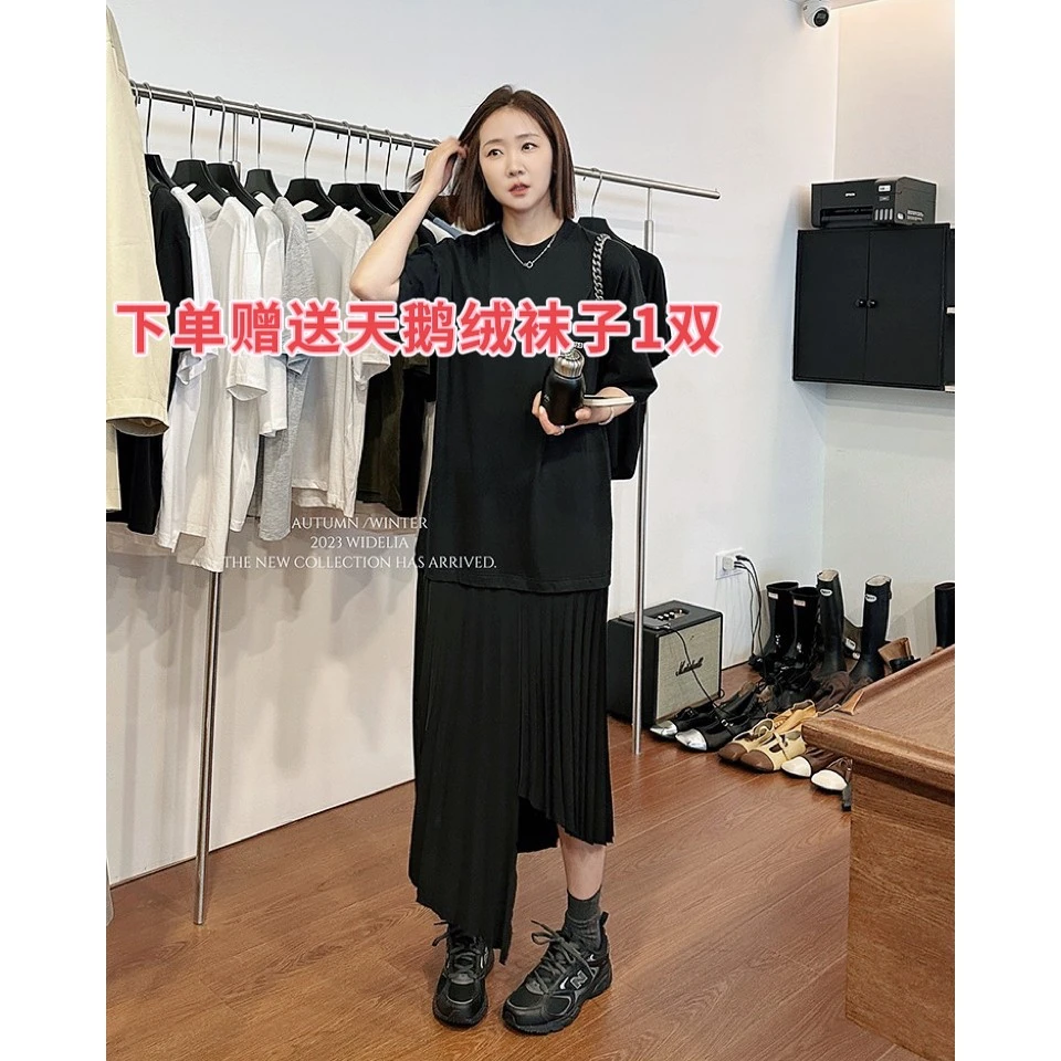 widelia韩版简约设计款休闲纯色时尚连衣裙9032