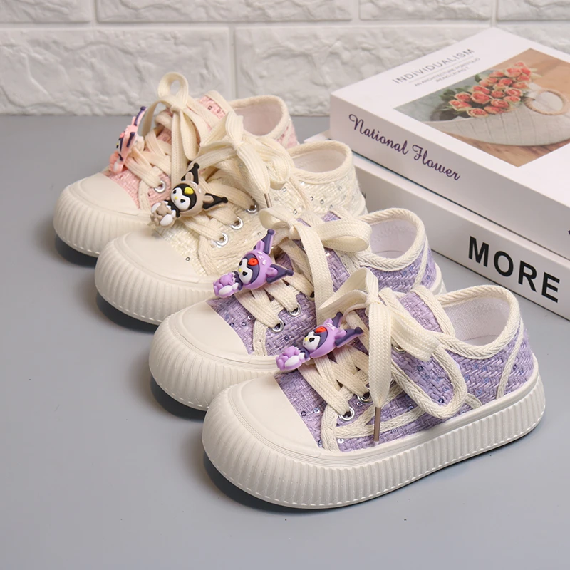 儿童帆布鞋软底百搭透气板鞋6-12岁女童鞋饼干鞋男童休闲小白鞋潮