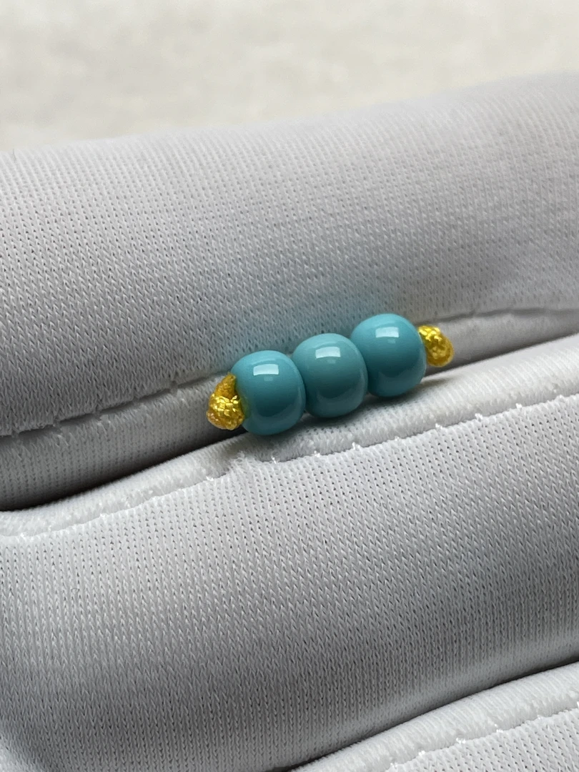 原矿绿松石老形三件套