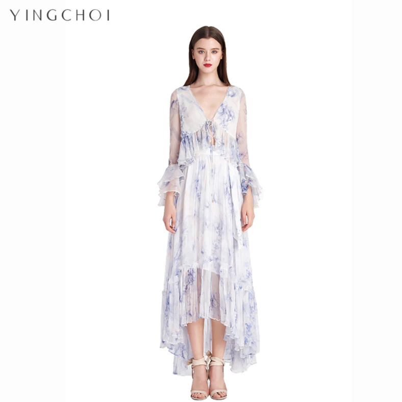 【设计师品牌】YINGCHOI夏季印花吊带连衣裙101-200
