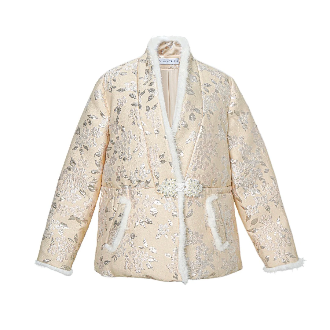 【设计师品牌】YINGCHOI 新中式短款鹅绒羽绒服 61459