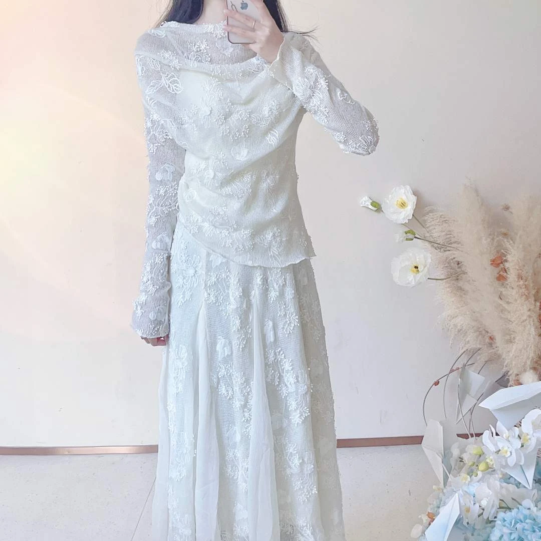 【设计师品牌】YINGCHOI天竺少女系列套装21021/71034绣花春秋