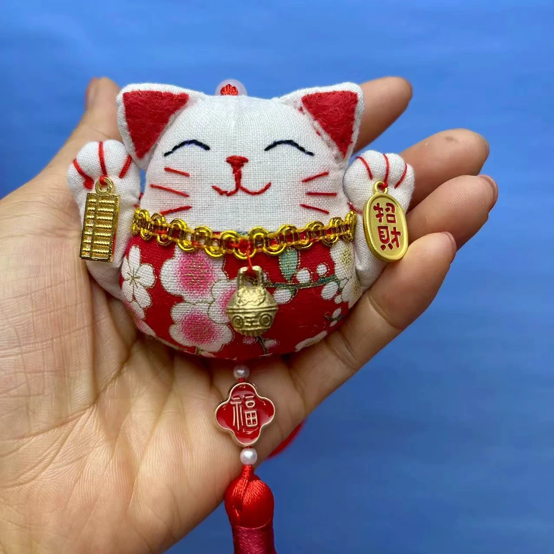 新款招财猫香囊挂饰品/车挂件/包挂饰/礼品【香香原创】