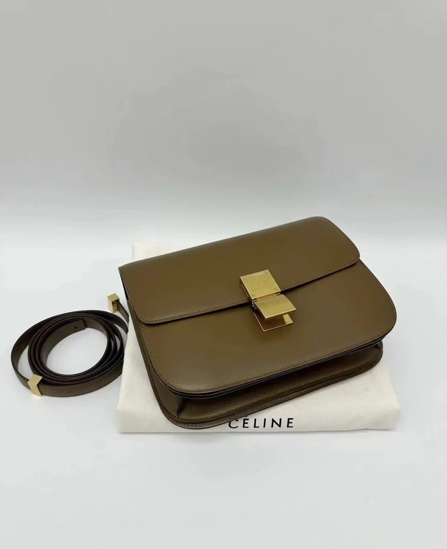 95新 Celine/思琳 Rose/思琳豆腐包棕焦糖色781961