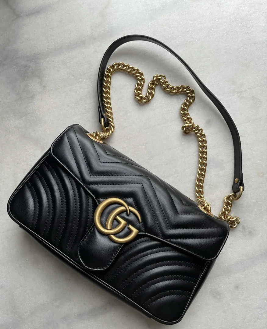 95新 GUCCI/古驰 Rose/古驰马蒙黑金26