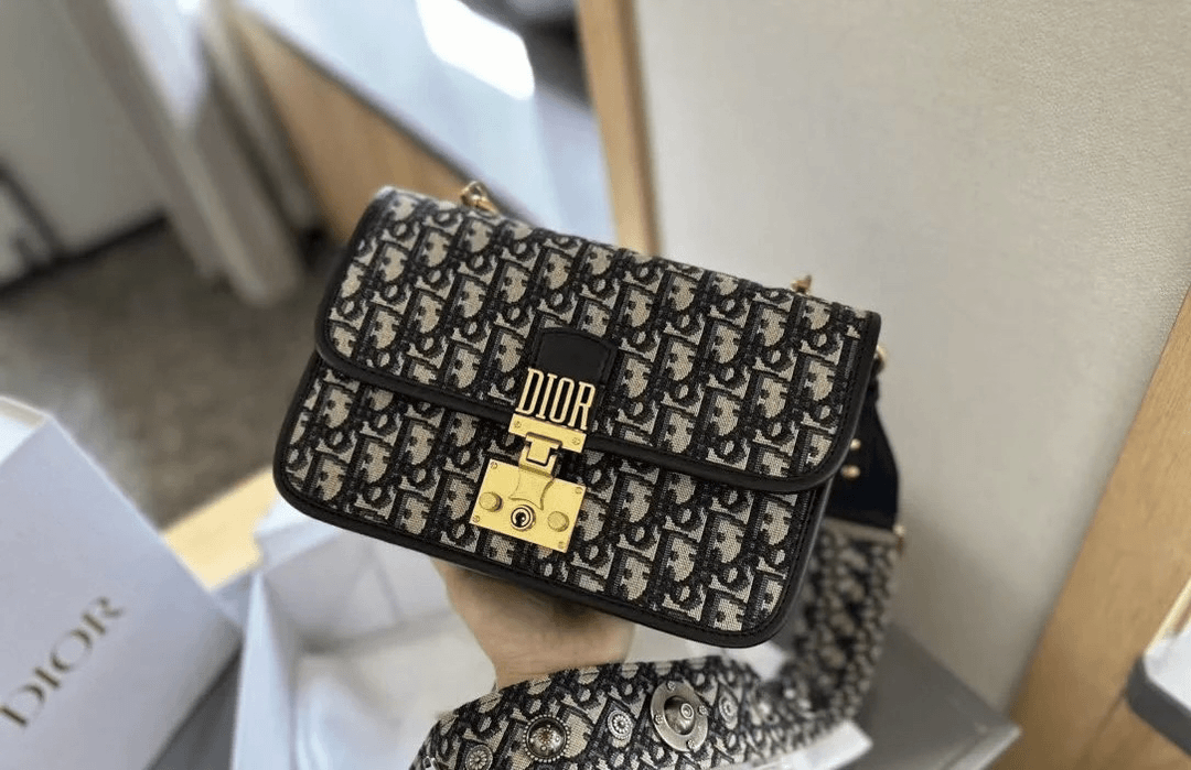 95新 DIOR/迪奥 Rose/Dior/迪奥老花帆布包784389