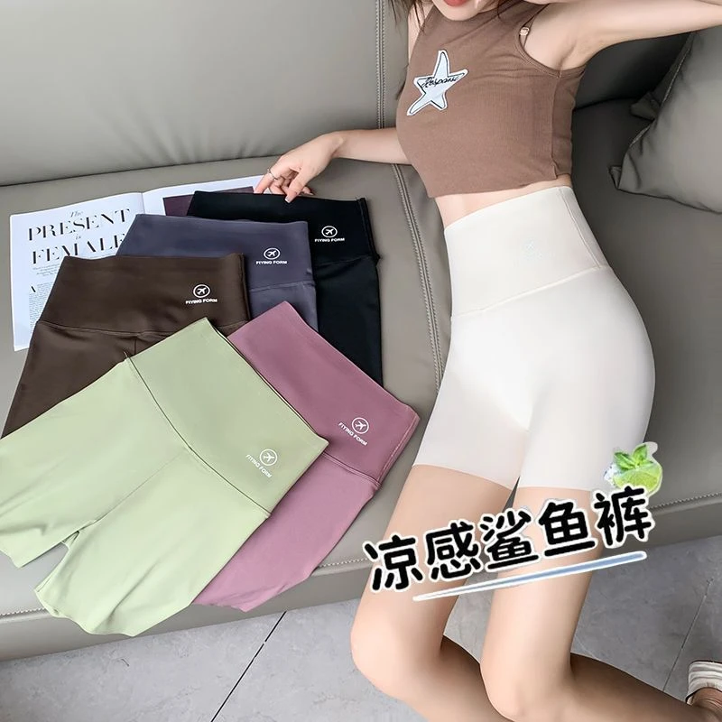 鲨鱼裤女夏季薄款收腹提臀安全裤防走光可外穿显瘦瑜伽打底短裤
