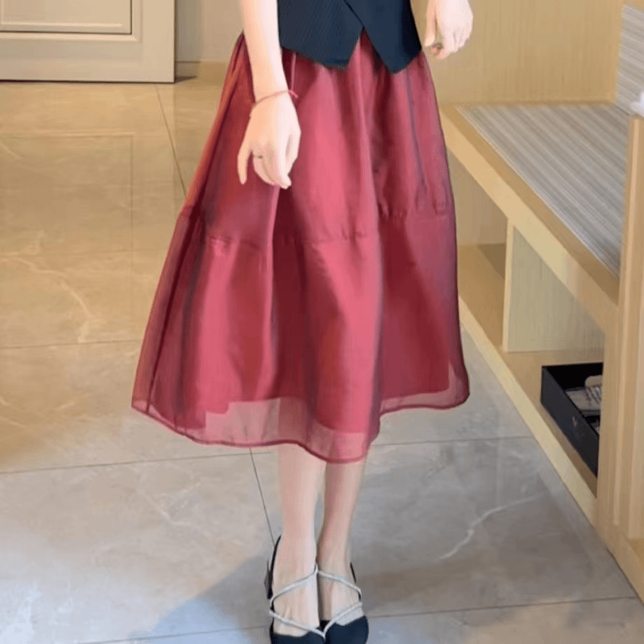 裙子女装半身裙显瘦半身裙女款爆款2024新款短裙夏季蓬蓬裙小个子