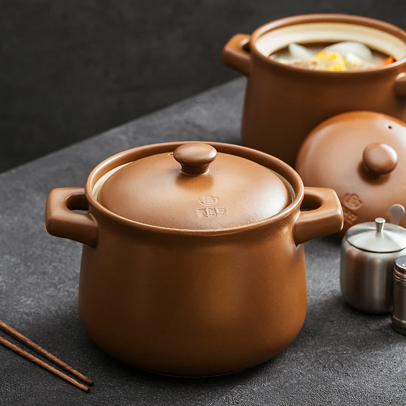 造器砂锅炖锅煲汤家用燃气耐高温沙锅干烧不裂汤锅煲粥养生陶瓷煲