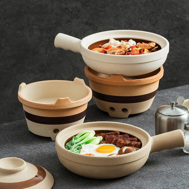 【直播】砂锅家用啫啫煲土砂锅干烧不裂高温燃气灶老式煲仔饭专用锅