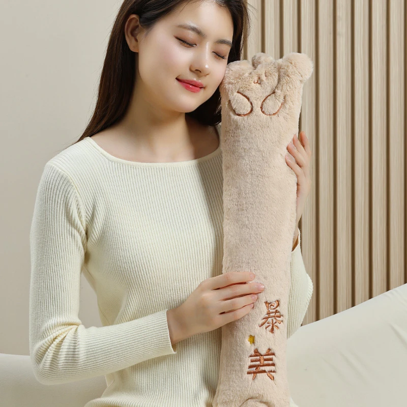 热水袋家用便携热敷护颈御寒持久办公室保暖长条暖被窝专用热