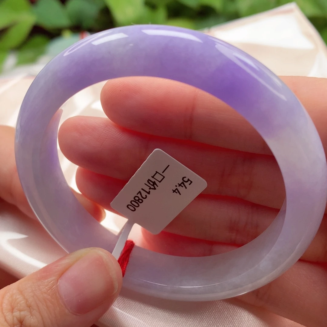 翡翠手镯未镶嵌紫气东来 性价比高 喵喵