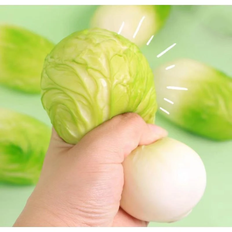 发泄小白菜解压蔬菜捏捏乐仿真捏捏乐玩具整蛊减压神器网红