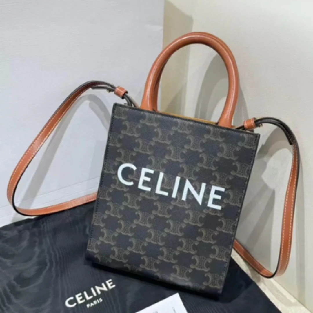 95新 Celine/思琳 凯旋门老花迷你琴谱托特