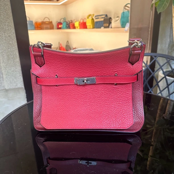 95新 Hermes/爱马仕 拼色吉普赛28单肩包