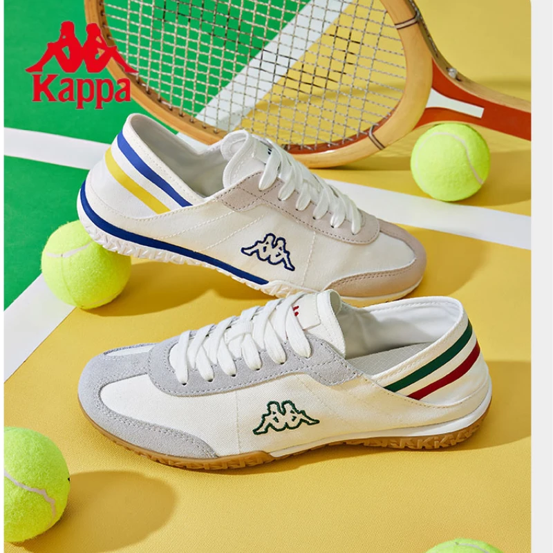 【复古阿甘鞋】Kappa卡帕情侣德训透气轻便休闲跑步一脚蹬板鞋03D
